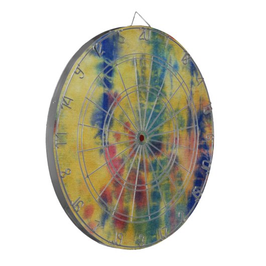 Tye Dye Komposition #5 von Michael Moffa Dartscheibe (Vorderseite Links)