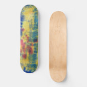Tye Dye Komposition #5 von Michael Moffa Skateboard (Vorderseite)