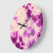Tye Dye Komposition #7 von Michael Moffa Große Wanduhr (Winkel)
