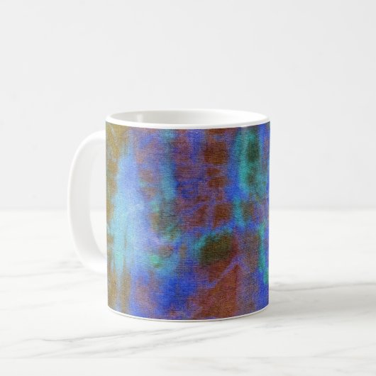 Tye Dye Komposition #8 von Michael Moffa Kaffeetasse (Vorderseite Links)