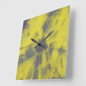 Tye Dye Komposition #8 von Michael Moffa Quadratische Wanduhr (Winkel)