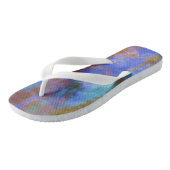 Tye Dye Komposition #9 von Michael Moffa Badesandalen (Schrägansicht)