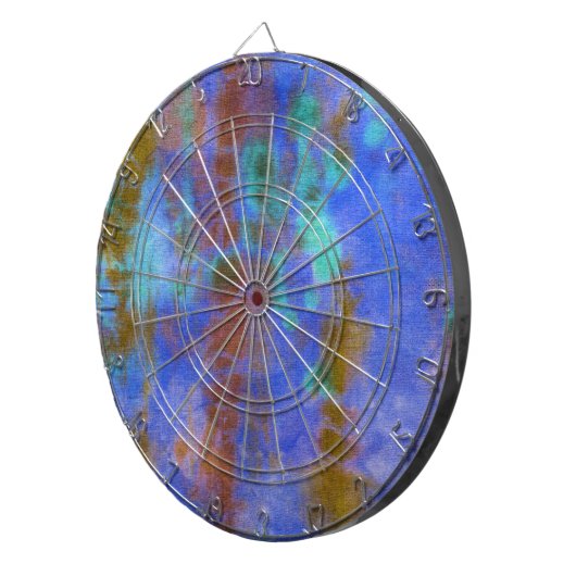 Tye Dye Komposition #9 von Michael Moffa Dartscheibe (Vorderseite rechts)
