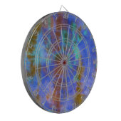 Tye Dye Komposition #9 von Michael Moffa Dartscheibe (Vorderseite Links)