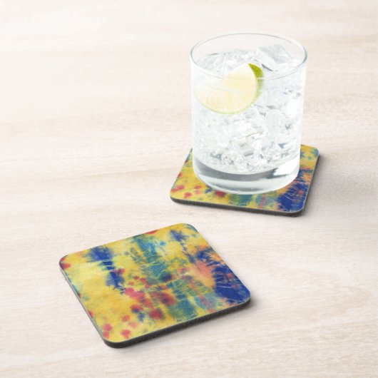 Tye Dye Komposition Nr. 5 von Michael Moffa Getränkeuntersetzer (Rechte Seite)