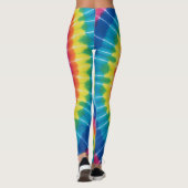 Tye-Dye, lebendig gefärbte Leggings (Rückseite)