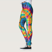 Tye-Dye, lebendig gefärbte Leggings (Links)