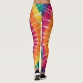 Tye-Dye, lebendig gefärbte Leggings (Rückseite)