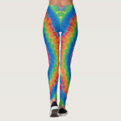 Tye-Dye, lebendig gefärbte Leggings (Rückseite)