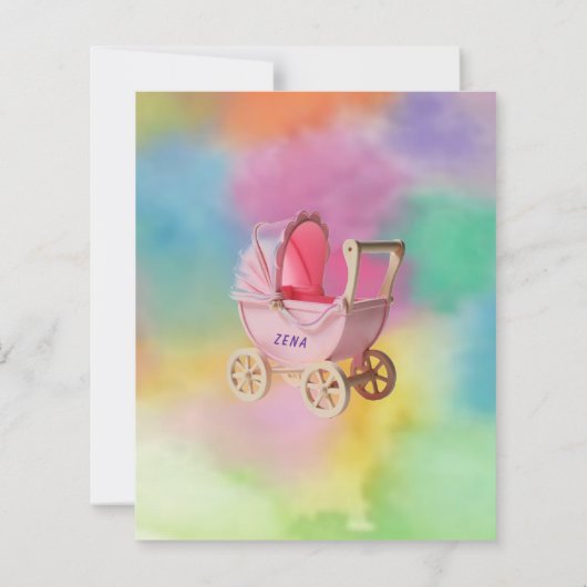 Tye-Dye Princess Babydusche (Rückseite)