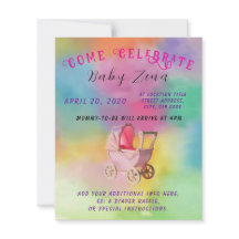 Tye-Dye Princess Babydusche