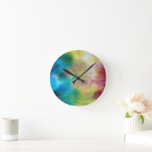 Tye Dye Runde Wanduhr (Zuhause)