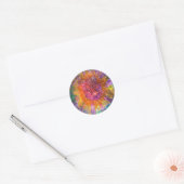 Tye-Dye Runder Aufkleber (Umschlag)