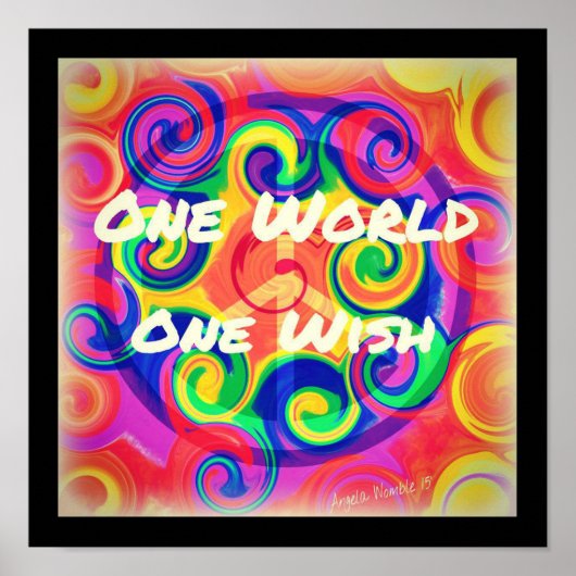 Tye Dye Swirl Poster (Vorne)
