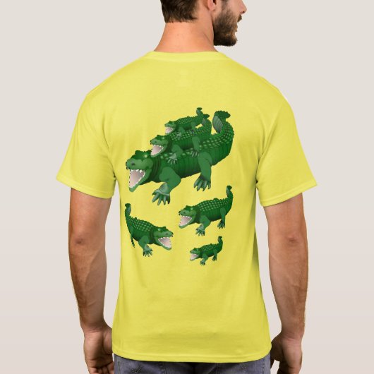 Tye Dye T - Shirt Alligators (Rückseite)