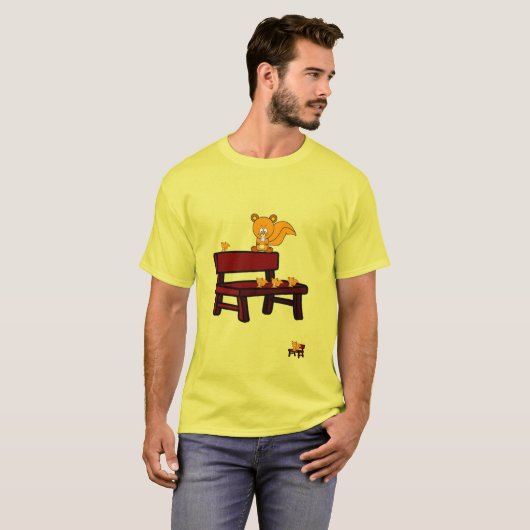 Tye Dye T - Shirt Eichhörnchen (Vorne ganz)