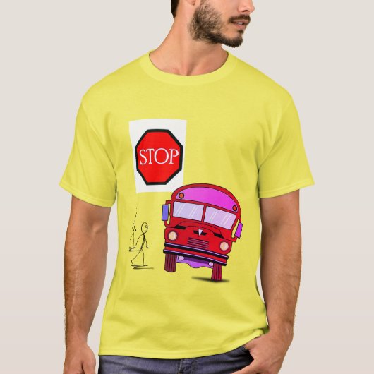 Tye Dye T - Shirt School Bus (Vorderseite)