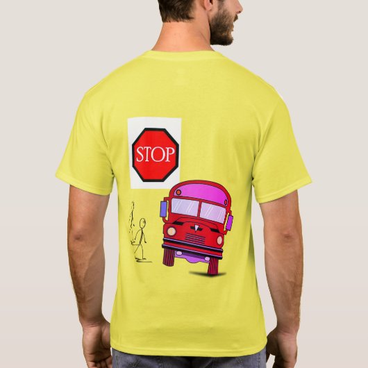 Tye Dye T - Shirt School Bus (Rückseite)