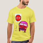Tye Dye T-Shirt Schulbus (Vorderseite)