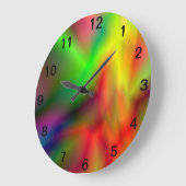 Tye Dye Wall Clock Große Wanduhr (Winkel)