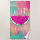 Tye-Dye Watermelon Summer Strandtuch (Vorderseite)