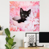 Tye Pink Floral Poster (Heimbüro)