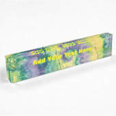 TyeDye Namensplakette