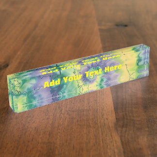 TyeDye Namensplakette