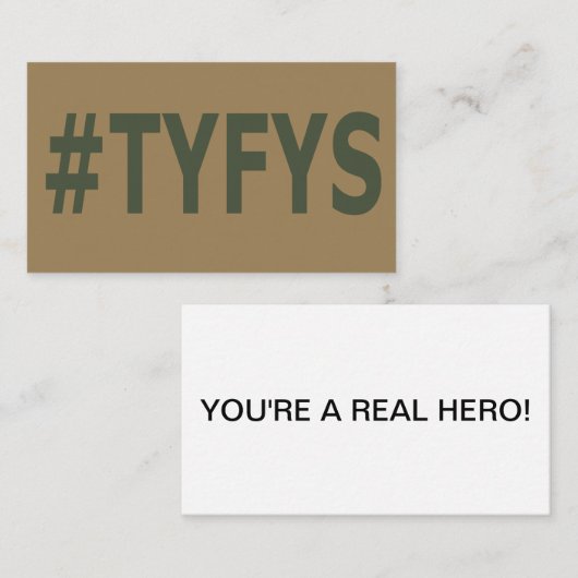 #TYFYS Visitenkarten Visitenkarte (Vorne/Hinten)