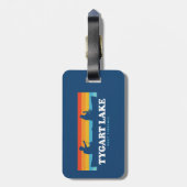 Tygart Lake West Virginia Canoe Gepäckanhänger (Rückseite vertikal)