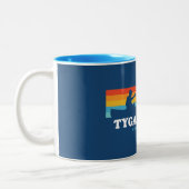 Tygart Lake West Virginia Canoe Zweifarbige Tasse (Links)