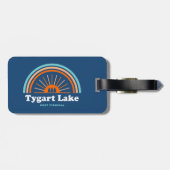 Tygart Lake West Virginia Rainbow Gepäckanhänger (Rückseite horizontal)