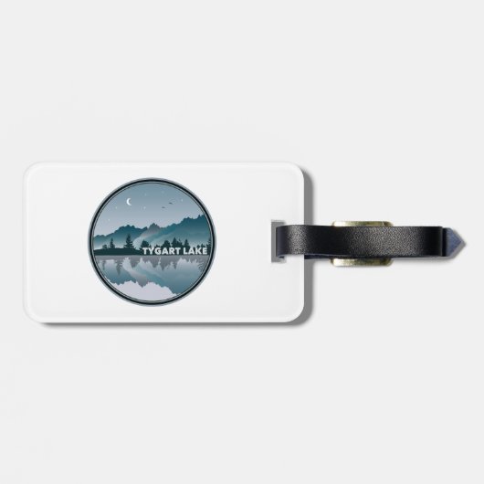 Tygart Lake West Virginia Reflektion Gepäckanhänger (Rückseite horizontal)
