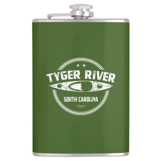Tyger River, South Carolina Flachmann (Vorderseite)