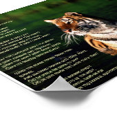 Tyger, Tyger Print Poster (Ecke)