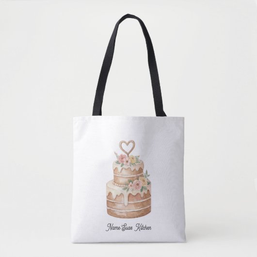Tygkasse cake lover/kitchen design tasche (Vorderseite)