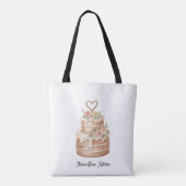 Tygkasse cake lover/kitchen design tasche (Rückseite)