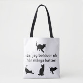 Tygkasse med katter tasche (Vorderseite)