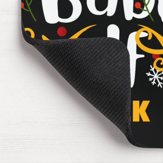 Tygraphy Baby Elf Fun Family Matching Baby T Shirt Mousepad (Ecke)