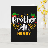Tygraphy Brother Elf Fun Family Matching Karte (Gelbe Blume)