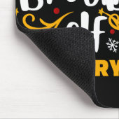 Tygraphy Brother Elf Fun Family Matching T Shirt Mousepad (Ecke)