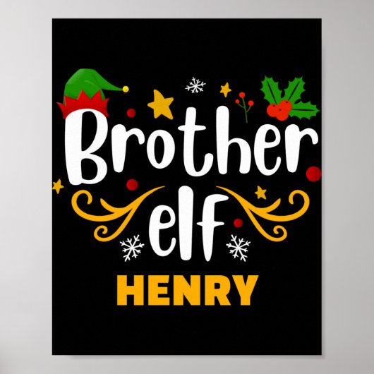 Tygraphy Brother Elf Fun Family Matching T Shirt Poster (Vorne)