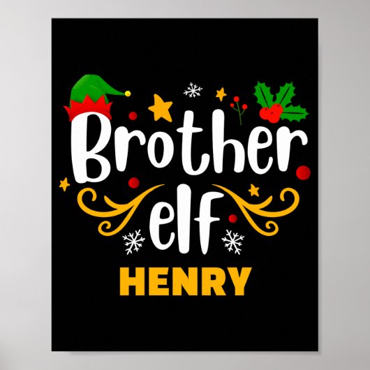 Tygraphy Bruder Elf Spaß Familienpassend Poster (Vorne)