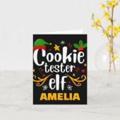 Tygraphy Cookie Tester Elf Familie passende T-Shir Karte (Gelbe Blume)