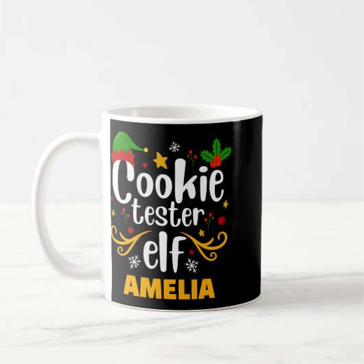 Tygraphy Cookie Tester Elf Family Matching  Kaffeetasse (Links)
