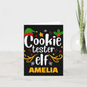 Tygraphy Cookie Tester Elf Family Matching T Shirt Karte (Vorderseite)