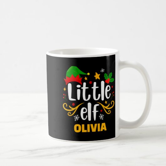 Tygraphy Little Elf Fun Family Matching Kaffeetasse (Rechts)