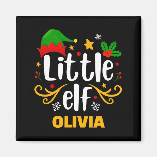 Tygraphy Little Elf Fun Family Matching Magnet (Vorne)