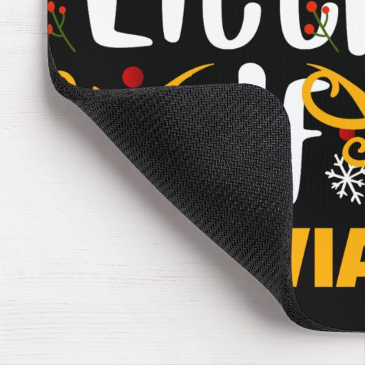 Tygraphy Little Elf Fun Family Matching T Shirt  Mousepad (Ecke)