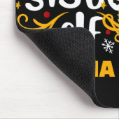 Tygraphy Sister Elf Fun Family Matching T Shirt Mousepad (Ecke)